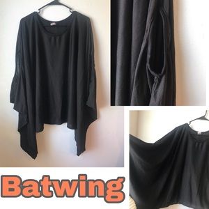 Black Poncho Shirt